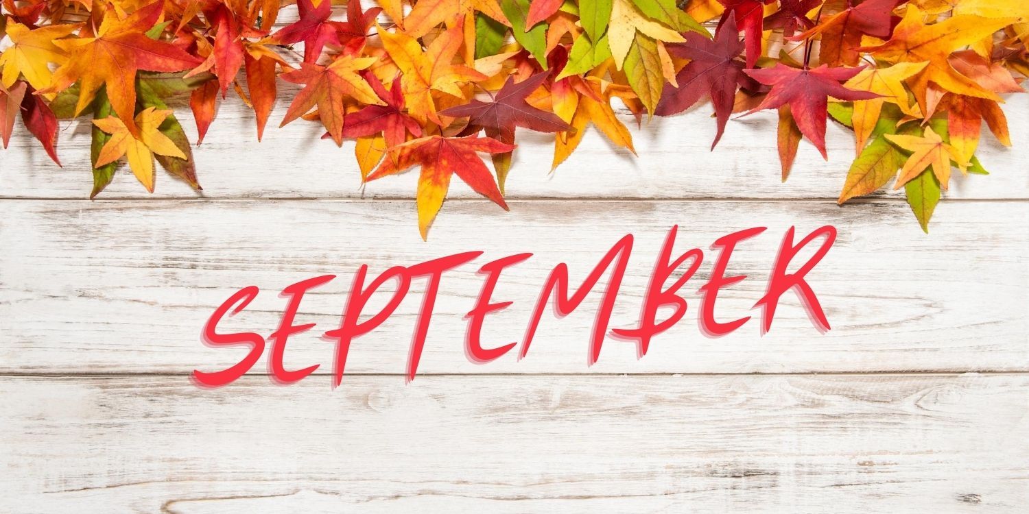 September over fall background